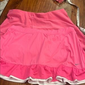 Nike Pink Skater Mini Skirt with Ruffles